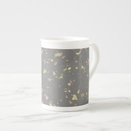 Caneca De Porcelana Matar as Cinzas Douradas e Rosa Douradas dos Floco