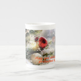Caneca De Porcelana May you always be protected by God's love 