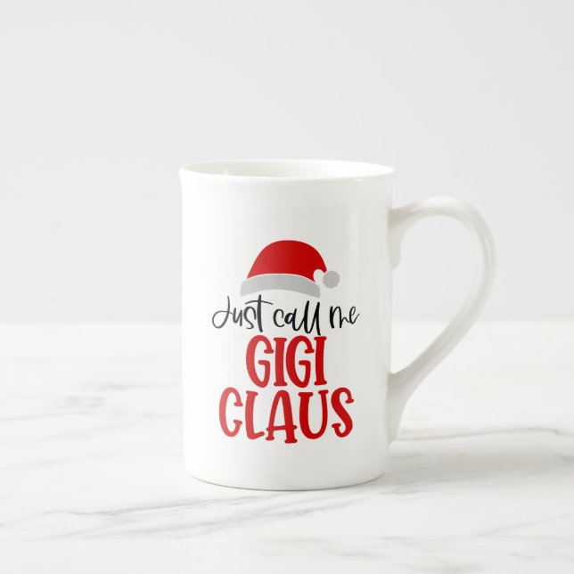 Caneca De Porcelana Me Chame Gigi Claus-56374 (Direita)
