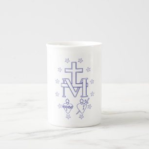 Caneca De Porcelana Medalha de Nossa Senhora das Graves