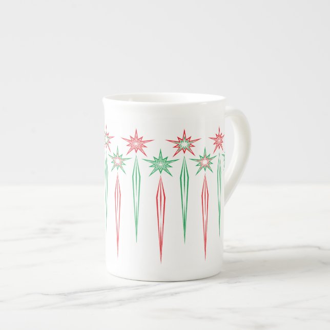 Caneca De Porcelana Médio Mod Icicles Bone China Tumg (Frente Esquerda)