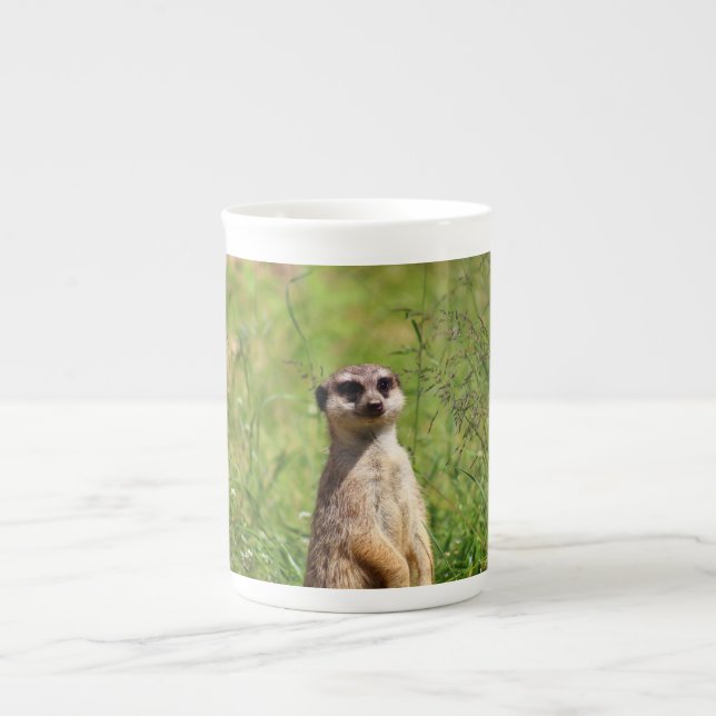 Caneca De Porcelana Meerkat (Frente)