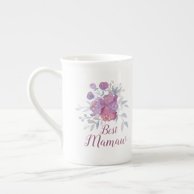 Caneca De Porcelana Melhor Avó, Mamaw, Grams, etc. PERSONALIZÁVEL (Esquerda)