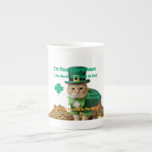 Caneca De Porcelana Melhor Mãe de Gato Irlandesa do Mundo