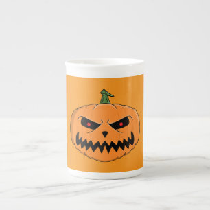 Caneca De Porcelana Menacing Jack O'Lantern Halloween