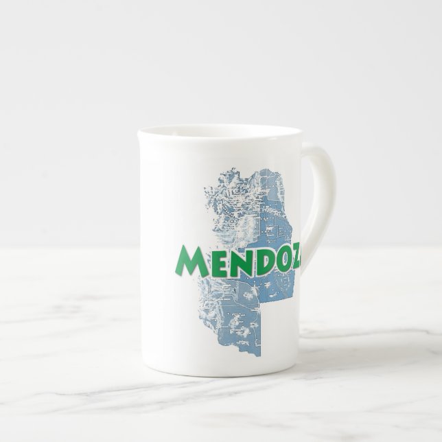 Caneca De Porcelana Mendoza (Frente Esquerda)