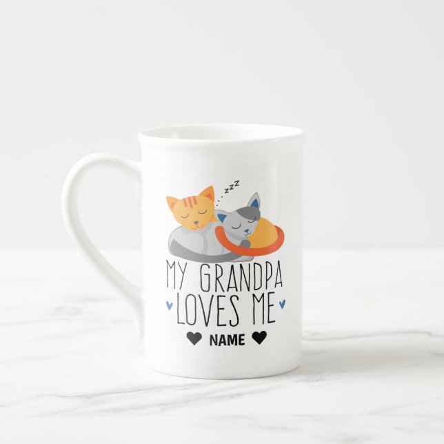 Caneca De Porcelana Meu avô me ama (Esquerda)