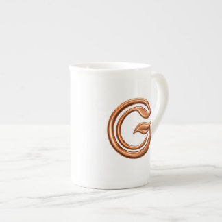 Caneca De Porcelana Minimalist Abstract Letter G 