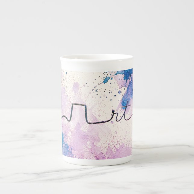 Caneca De Porcelana Minimalist RT Design | Inhalotherapy Inspired (Frente)