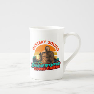Caneca De Porcelana Mistério Resolvido Todos Amam Café Bigfoot Engraça