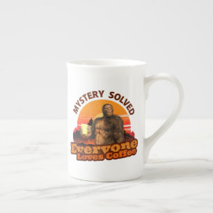 Caneca De Porcelana Mistério Resolvido Todos Amam Café Pé Grande
