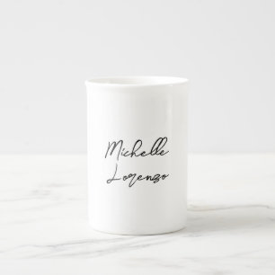 Caneca De Porcelana Moderno profissional Simples Planeje Seu Nome
