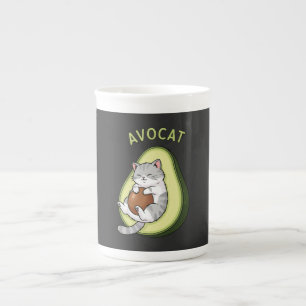 Caneca De Porcelana Modo Guac Meow