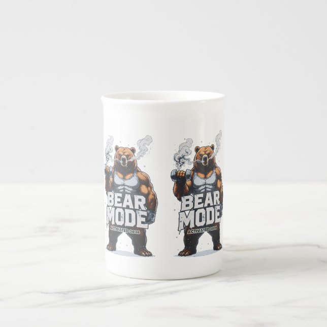 Caneca De Porcelana Modo Urso Ativado 2026 (Frente)