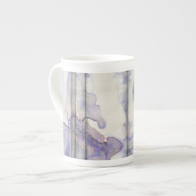 Caneca De Porcelana Mola de Expressão Livre Violeta (Frente Esquerda)