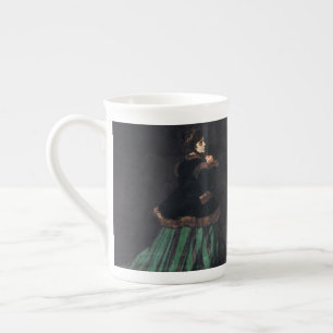 Caneca De Porcelana Monet Woman em Vestido Verde