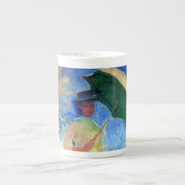 Caneca De Porcelana Monet Woman with a Parasol Facing Right