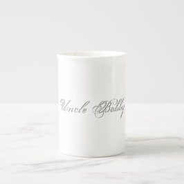 Caneca De Porcelana Monograma 3d de Letra Mínima