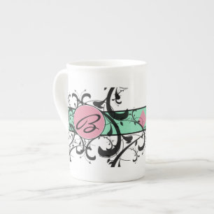 Caneca De Porcelana Monograma Vitoriano de Farinhas