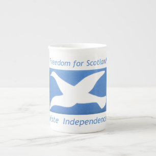Caneca De Porcelana Mostra do ~ da independência de Scotland seu apoi