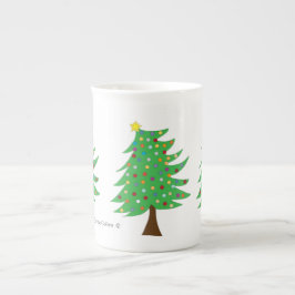 Caneca De Porcelana Mug de árvore de Natal