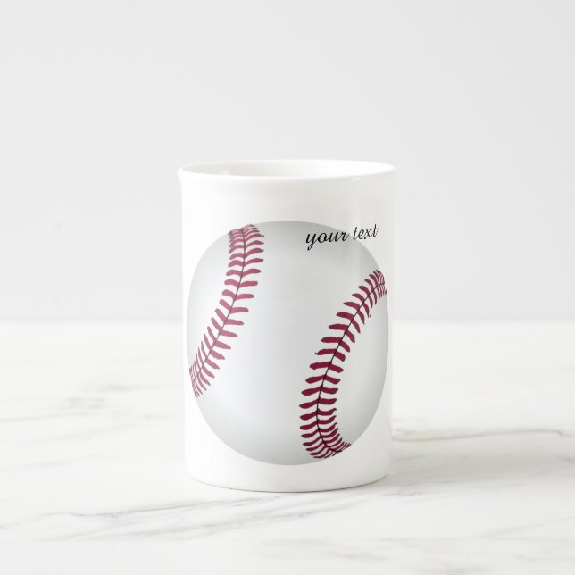 Caneca De Porcelana "Mug de Baseball**Specialty personalizado (Frente)