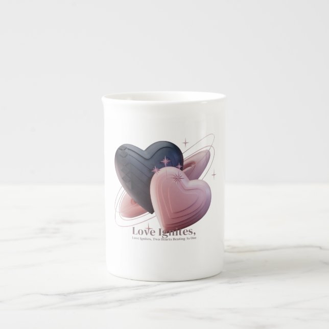 Caneca De Porcelana Mug de café inspirado no amor (Frente)