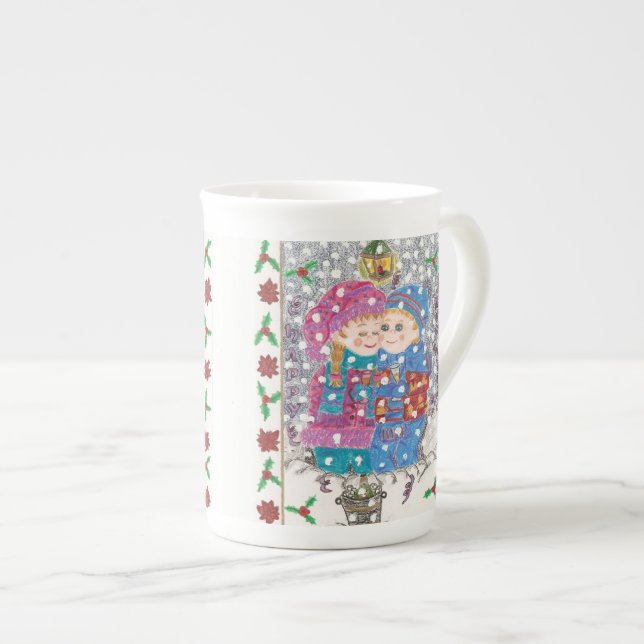 Caneca De Porcelana Mug de Especialidade de Ano Novo (Frente Esquerda)