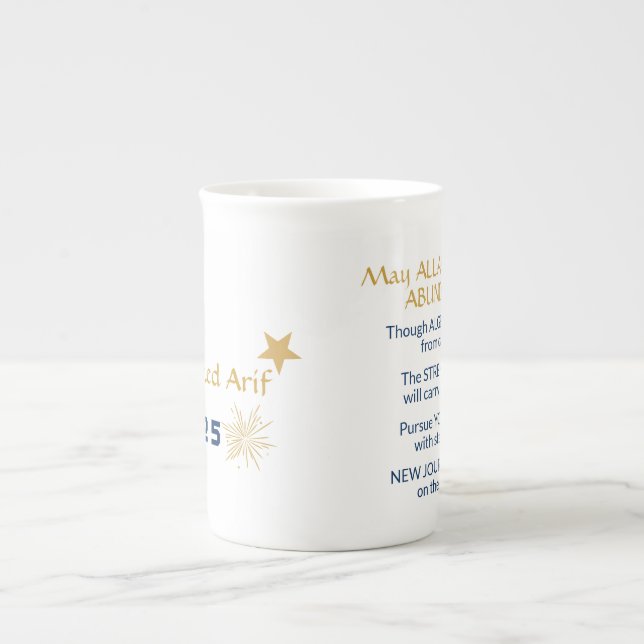 Caneca De Porcelana Mug de graduação com mensagem (Frente)
