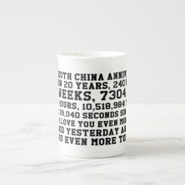 Caneca De Porcelana Mug do Aniversário da China 20
