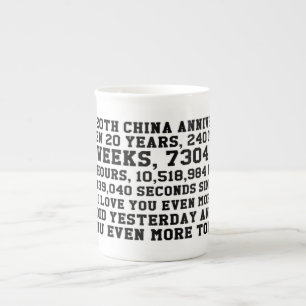 Caneca De Porcelana Mug do Aniversário da China 20