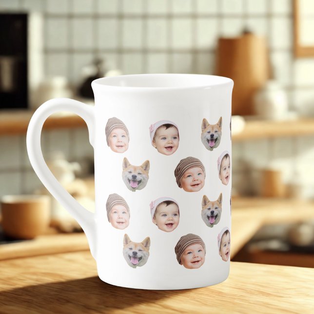 Caneca De Porcelana Mug Personalizado De Rosto De Bebê, Família Person (Criador carregado)