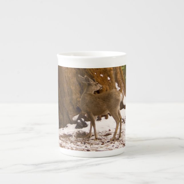 Caneca De Porcelana Mule Deer (Frente)