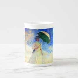 Caneca De Porcelana Mulher Monet com Parasol à Direita