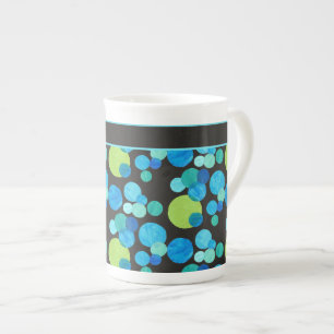 Caneca De Porcelana Na moda Bone China Mug, Blue Moons Padrão