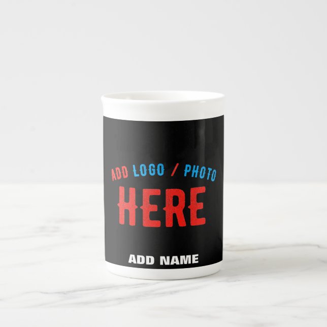 CANECA DE PORCELANA NA MODA MODERNO PERSONALIZÁVEL NEGRO VERIFICADO CO (Frente)