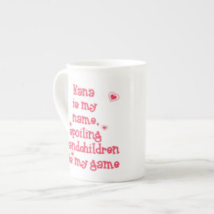 Caneca De Porcelana Nana é o meu nome, neto mimado