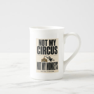 Caneca De Porcelana Não é Meu Circo, Não São Meus Macacos!
