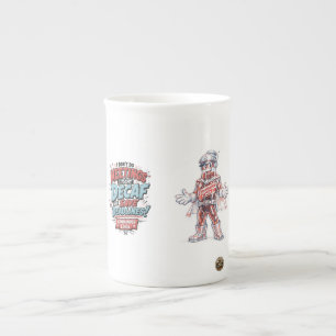 Caneca De Porcelana Não Faça Reuniões, Eu Combato Descafeinado