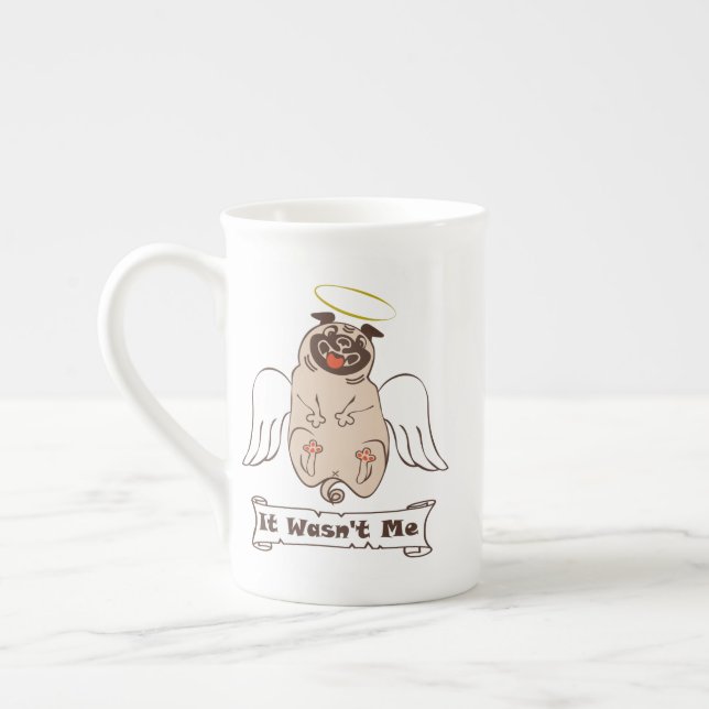 Caneca De Porcelana Não foi uma citação engraçada do meu anjo (Esquerda)