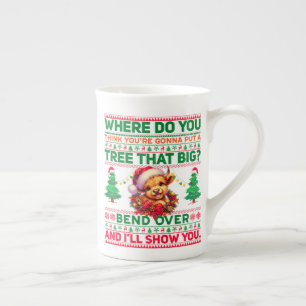 Caneca De Porcelana Natal Feliz Natal Para Vaca Do Terreno Do Presente