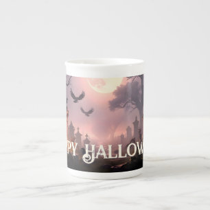 Caneca De Porcelana Noite das Sombras – Um Feitiço de Halloween Desper
