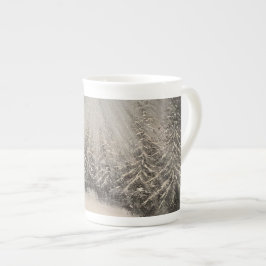 Caneca De Porcelana Noite enluarada do inverno