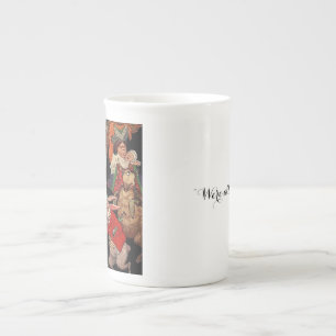 Caneca De Porcelana Nós somos tudo loucos aqui
