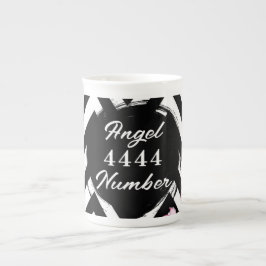 Caneca De Porcelana Números de anjo "4444"