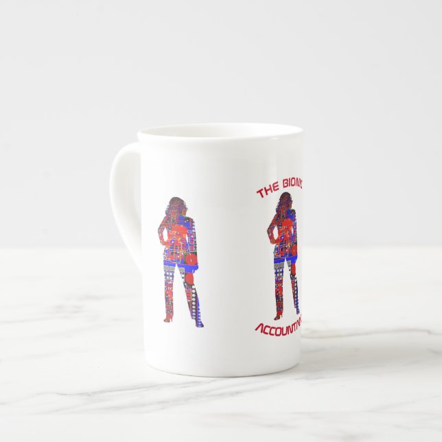 Caneca De Porcelana "O contador Bionic " (Frente Esquerda)