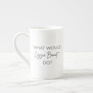 Caneca De Porcelana O Que Lizzie Bennet Faria?