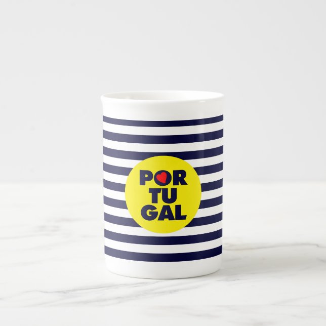 Caneca De Porcelana O sol português (Frente)
