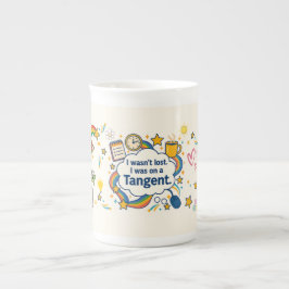 Caneca De Porcelana O TDAH I não foi perdido. Eu Estava Em Um Tangente