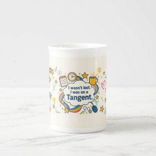 Caneca De Porcelana O TDAH I não foi perdido. Eu Estava Em Um Tangente